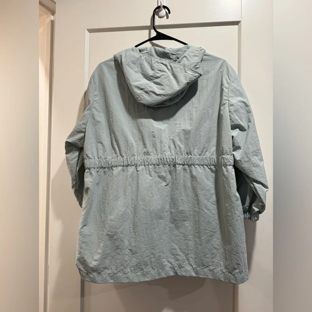 Zara Light Blue‎ Rain/ windbreaker Jacket with Hood Size 9-10